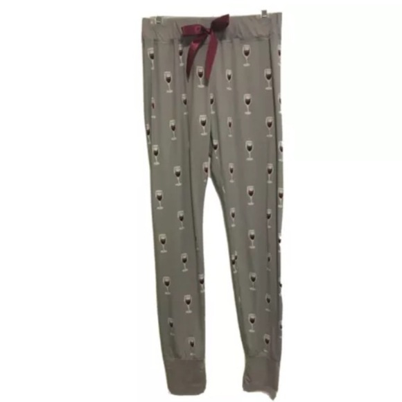Red Wine Lounge Pants Size S/M - Picture 1 of 5